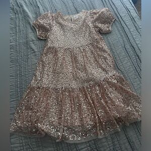 Gold Sequin Children’s Dress